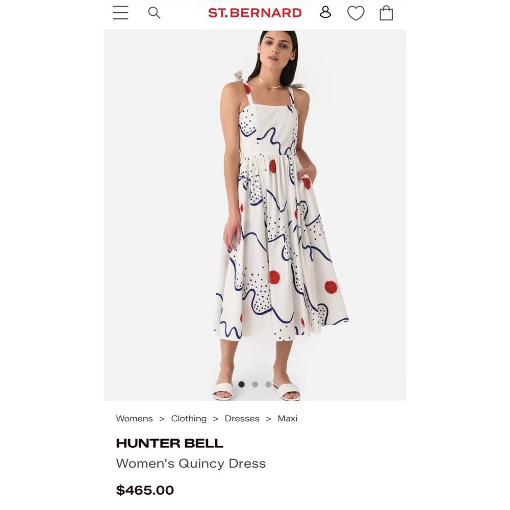 HUNTER BELL Women's Quincy Dress Size 10 Altered